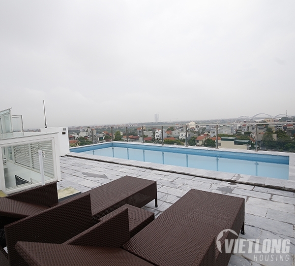 Căn hộ duplex bể bơi cho thuê tại Long Biên