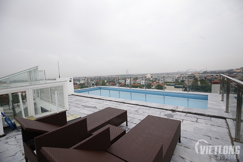 Căn hộ duplex bể bơi cho thuê tại Long Biên