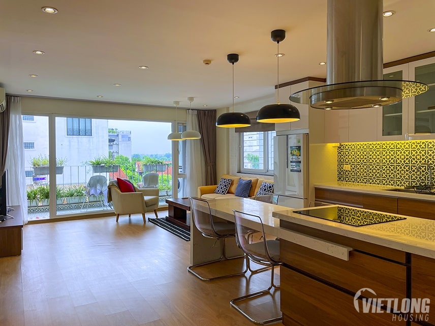 Cho thuê căn hộ 2 phòng ngủ mới đẹp hiện đại