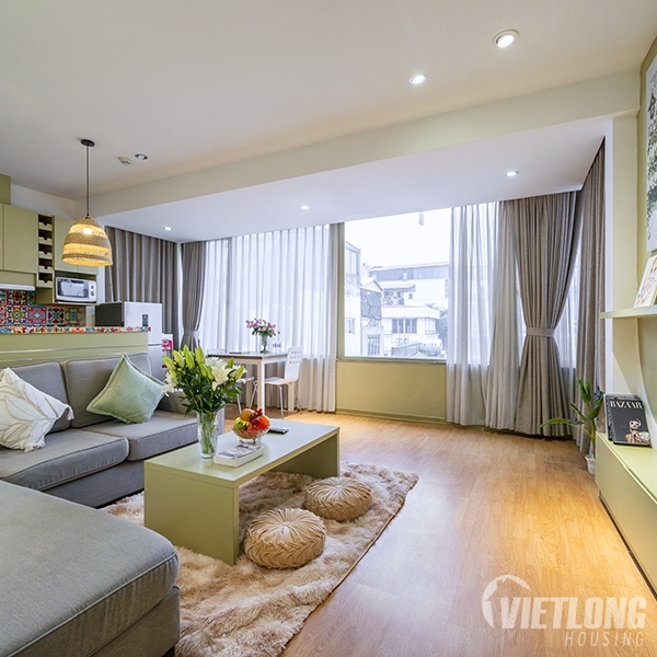 Cho thuê căn hộ 1 phòng ngủ nội thất đẹp